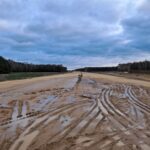 23 grudnia km 606+900’ przygotowanie GWN budowa kanalizacji deszczowej