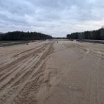 23 grudnia km 608+300 budowa nasypu budowa kanalizacji deszczowej