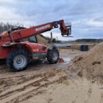 23 grudnia km 608+300’ budowa nasypu zbrojenie płyt przejściowych PZM_14A