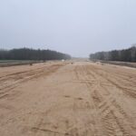 30 grudnia km 608+300 budowa nasypu budowa kanalizacji deszczowej