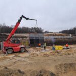 08 stycznia km 599+700’ budowa nasypu budowa podpór PZM-13L(L,P)