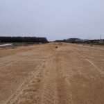 08 stycznia km 601+500 budowa nasypu