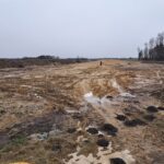 08 stycznia km 602+900 budowa nasypu