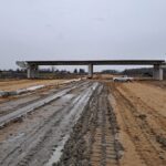 08 stycznia km 603+600 budowa ustroju nośnego WD_70 budowa drenażu w pasie dzielącym