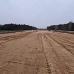 08 stycznia km 608+300 budowa nasypu budowa kanalizacji deszczowej