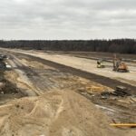 10 stycznia 2025 km 564+900 – Widok na TG w kierunku wschodnim