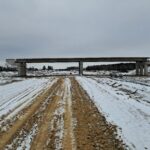 13 stycznia km 603+600 budowa ustroju nośnego WD_70 budowa drenażu w pasie dzielącym