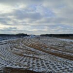 13 stycznia km 608+950 budowa nasypu i kanalizacji deszczowej