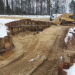 14 stycznia 2025 obiekt PZSg-38B ciąg dalszy prac przy podporze 1B