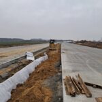 21 stycznia km 598+200 nawierzchnia betonowa C35_45 widok w kierunku odcinka VII