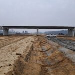 21 stycznia km 603+600 budowa ustroju nośnego WD_70 budowa drenażu w pasie dzielącym