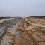 21 stycznia km 603+600’ zabezpieczenie podbudowy C5_6 i C8_10 drenaż w pasie dzielącym