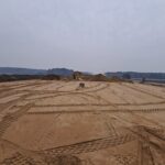 21 stycznia km 608+950 budowa nasypu i kanalizacji deszczowej