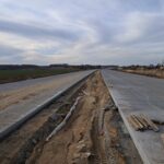 28 stycznia km 598+200 nawierzchnia betonowa C35_45 widok w kierunku odcinka VII