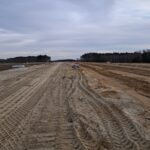 28 stycznia km 605+300 zabezpieczenie piaskiem podbudowy C5_6 budowa ustroju nośnego WD_71