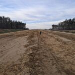 28 stycznia km 606+150 zabezpieczenie podbudowy C5_6 drenaż w pasie dzielącym