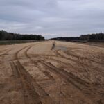 28 stycznia km 606+900’ przygotowanie GWN budowa kanalizacji deszczowej