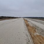 04 lutego km 604+400 podbudowa zasadnicza C8_10 budowa drenażu w pasie dzielącym