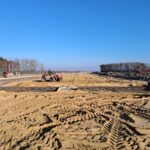 10 lutego km 608+950’ budowa nasypu wykonano zbrojenie płyt przejściowych PP_69