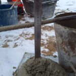 14.02.25 obiekt WA41 pomiar konsystencji betonu poprzecznicy P2 i P3 etap II