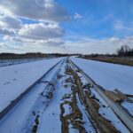 17 lutego km 598+200 nawierzchnia betonowa C35_45 widok w kierunku odcinka VII