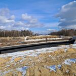 17 lutego km 599+700’ budowa nasypu budowa podpór PZM-13L(L, P)