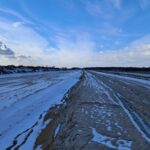 17 lutego km 604+400 podbudowa zasadnicza C8_10 budowa drenażu w pasie dzielącym