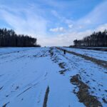 17 lutego km 606+150 zabezpieczenie podbudowy C5_6 drenaż w pasie dzielącym