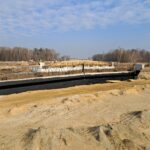 24 lutego km 599+700’ budowa nasypu budowa podpór PZM-13L(L, P)