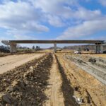 03 marca km 603+600 budowa ustroju nośnego WD_70 budowa drenażu w pasie dzielącym