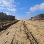 03 marca km 606+150 zabezpieczenie podbudowy C5_6 drenaż w pasie dzielącym