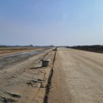 11 marca km 603+600’ podbudowa pomocnicza C5_6 i zasadnicza C8_10 drenaż w pasie dzielącym