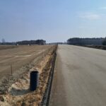 11 marca km 605+300’ podbudowa pomocnicza C5_6 i zasadnicza C8_10 drenaż w pasie dzielącym