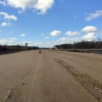 17 marca km 599+700 przygotowanie GWN budowa drenażu w pasie dzielącym