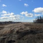 17 marca km 602+900 budowa nasypu