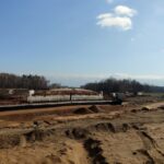 25 marca km 599+700’ budowa nasypu budowa podpór PZM-13L(L, P)