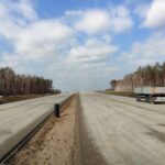 25 marca km 606+150 podbudowa pomocnicza C5_6 i zasadnicza C8_10 drenaż w pasie dzielącym