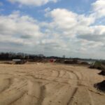 25 marca km 610+700’ budowa nasypu widok w kierunku odcinka IX