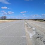 07 kwietnia km 604+400’ podbudowa zasadnicza C8_10 rozkładanie geowłókniny