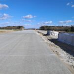 07 kwietnia km 605+300’ podbudowa zasadnicza C8_10 rozłożono geowłókninę