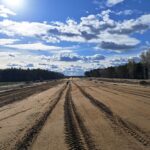 07 kwietnia km 608+300 wykonano GWN budowa drenażu w pasie rozdziału