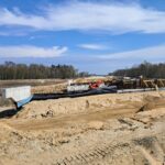 14 kwietnia km 599+700’ budowa nasypu budowa podpór PZM-13L(L, P)