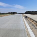 14 kwietnia km 605+300’ podbudowa zasadnicza C8_10 i budowa nawierzchni betonowej C35_45