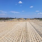 14 kwietnia km 610+700’ budowa nasypu widok w kierunku odcinka IX