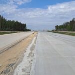 22 kwietnia km 606+150 podbudowa zasadnicza C8_10 i nawierzchnia betonowa C35_45