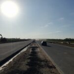 28 kwietnia km 604+400 nawierzchnia betonowa C35_45 i ułożono geowłókninę