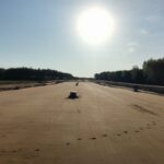 28 kwietnia km 608+300 wykonano GWN budowa drenażu w pasie rozdziału