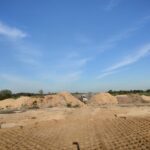 28 kwietnia km 610+700’ budowa nasypu widok w kierunku odcinka IX