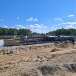 12 maja  km 599+700’ budowa nasypu budowa podpór PZM-13L(L, P)