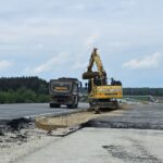 22.05.2025 Roboty na trasie głównej w km. 564+500